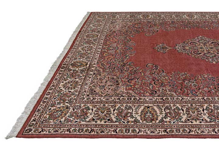 8' 1 x 11' 2 Hand Knotted Sarough Wool Rug