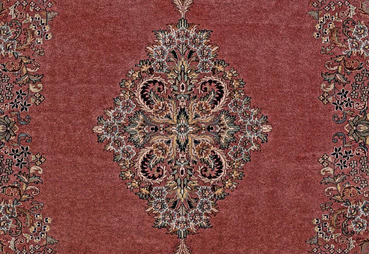 Detail image of 8' 1 x 11' 2 Hand Knotted Sarough Wool Rug