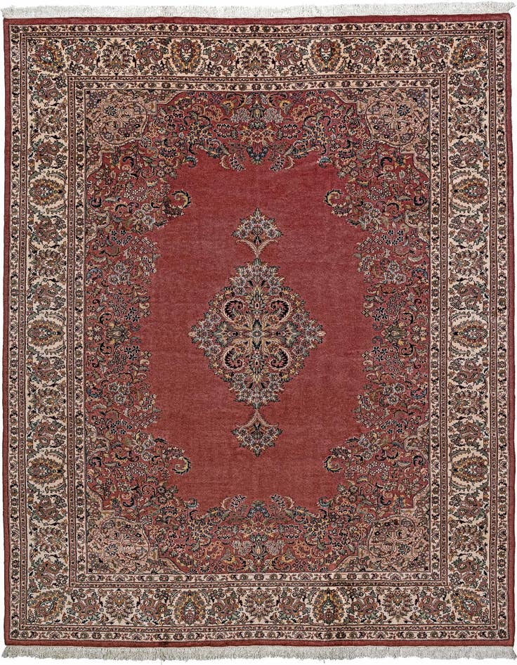 Detail image of 8' 1 x 11' 2 Hand Knotted Sarough Wool Rug
