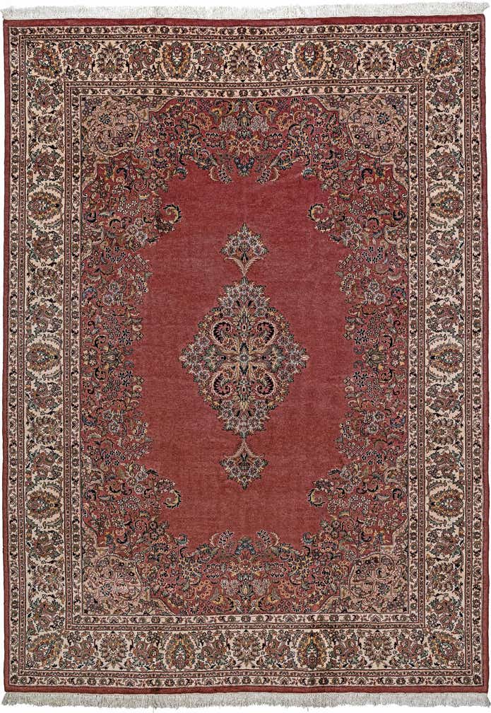 8' 1 x 11' 2 Hand Knotted Sarough Wool Rug