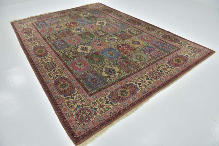 8' 3 x 11' 5 Hand Knotted Sarough Wool Rug