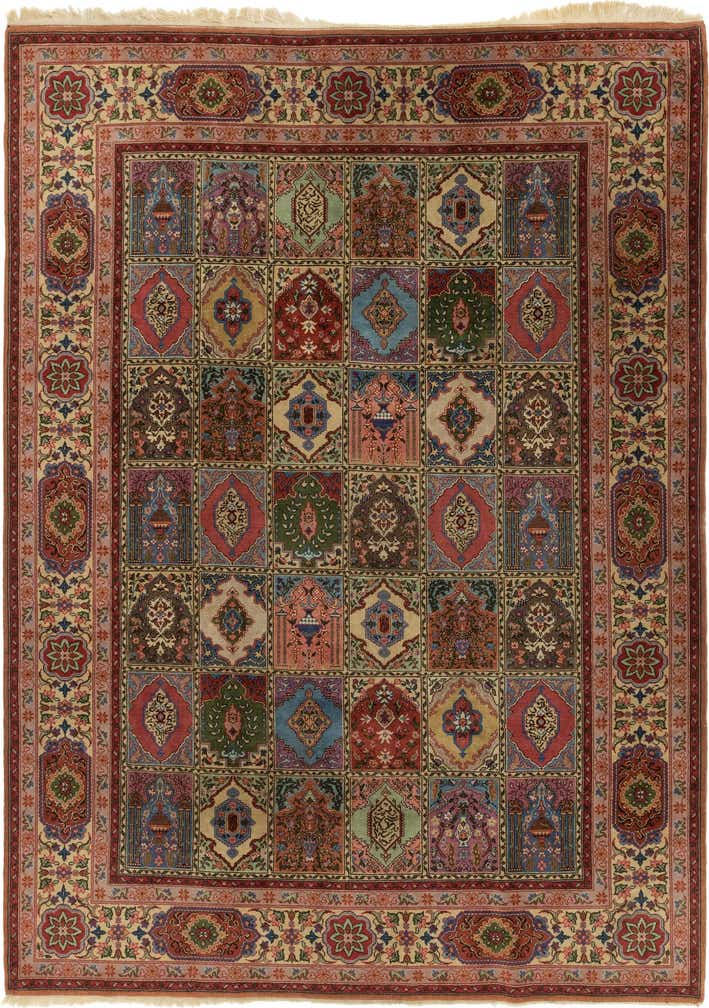 8' 3 x 11' 5 Hand Knotted Sarough Wool Rug