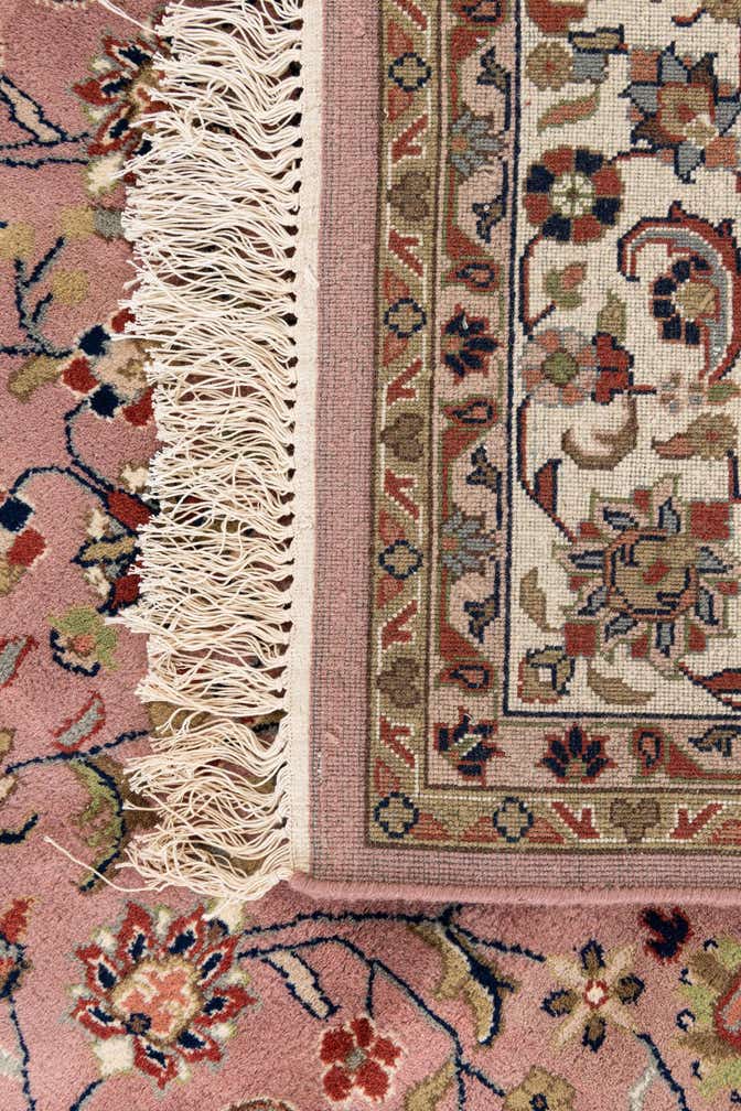 6' 3 x 9' 9 Hand Knotted Sarough Wool Rug