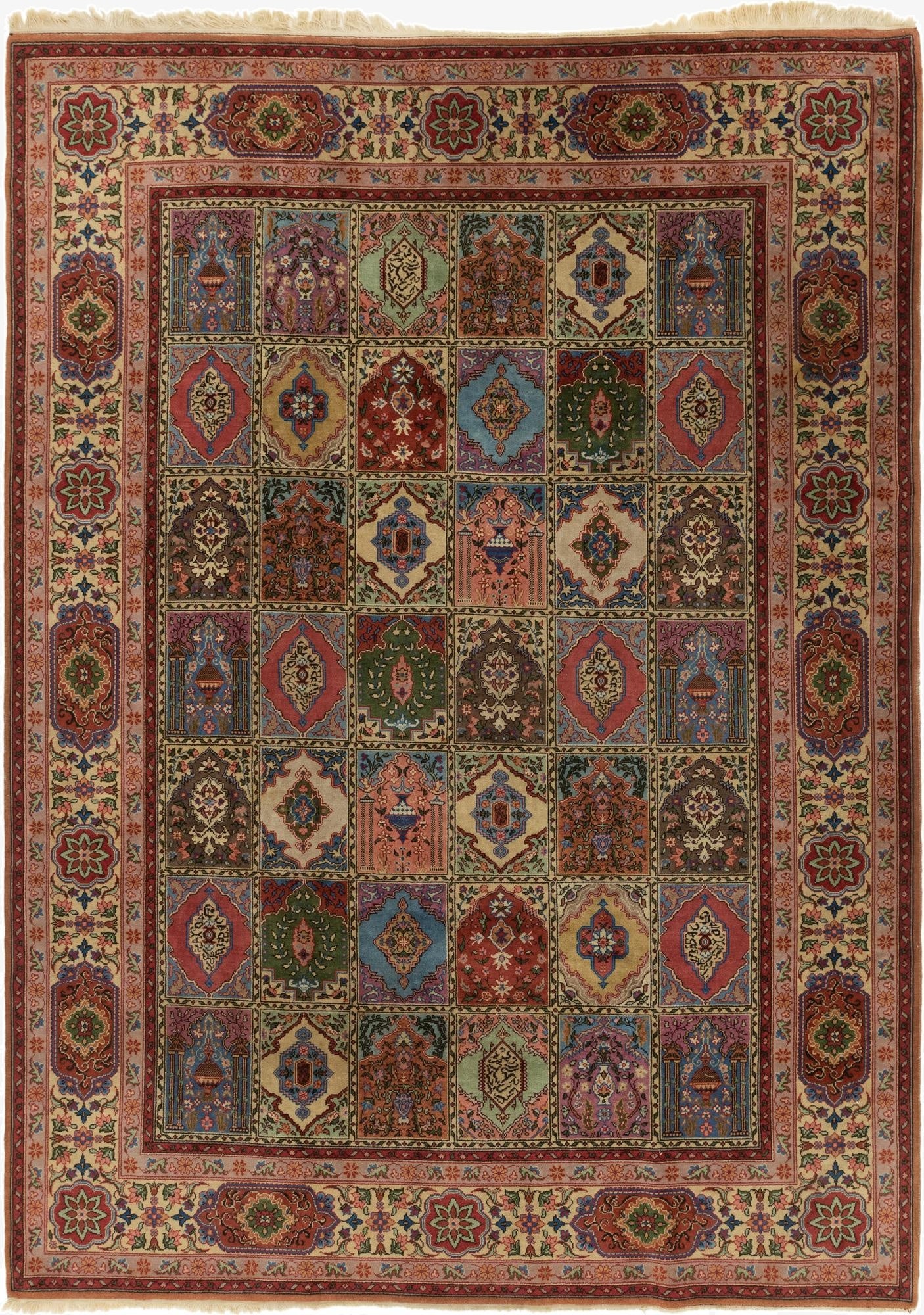 8' 3 x 11' 5  Hand Knotted Sarough Wool Rug