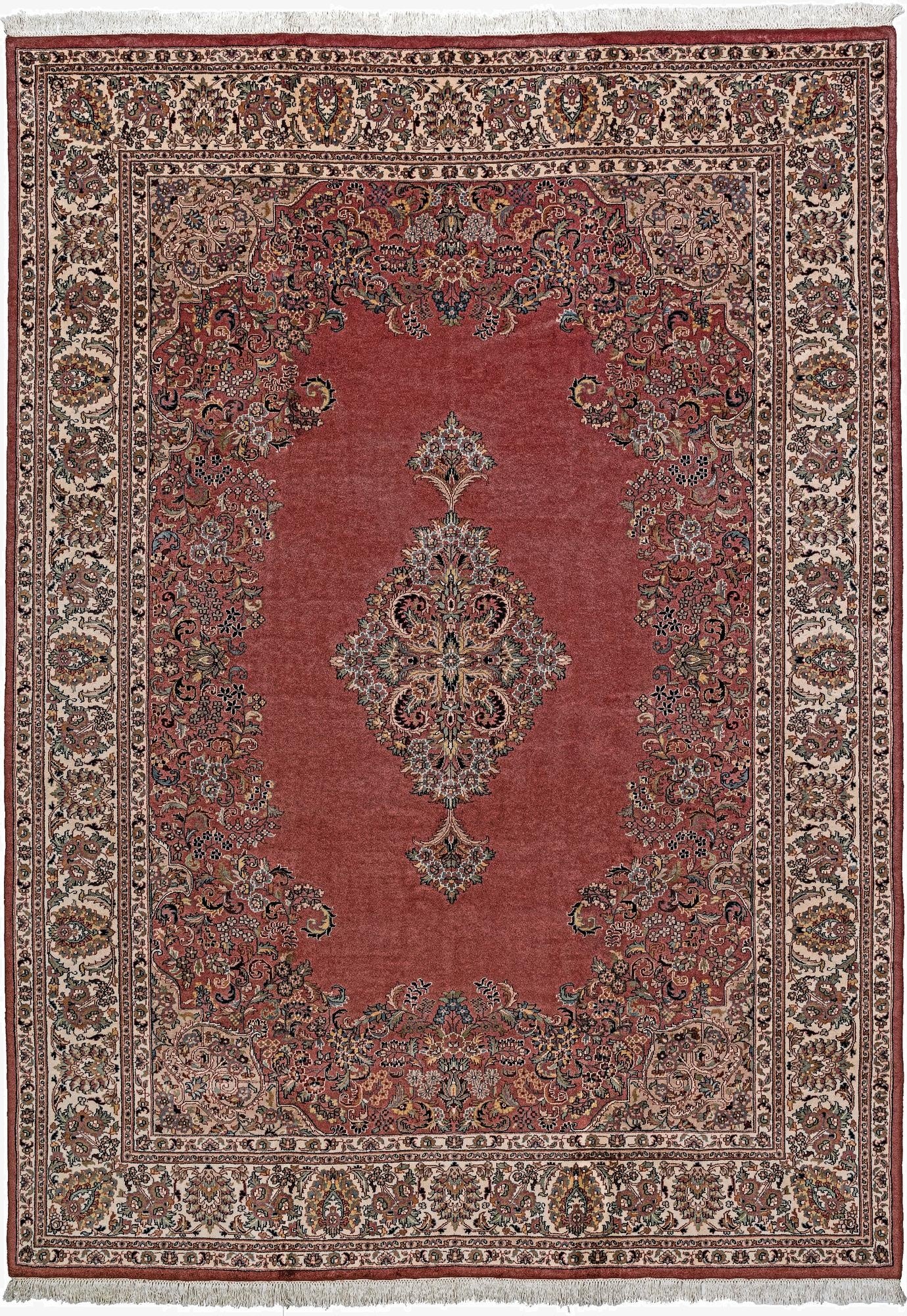 8' 1 x 11' 2  Hand Knotted Sarough Wool Rug