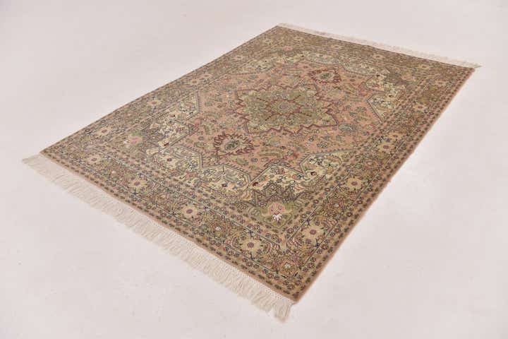 5' x 6' 10 Hand Knotted Tabriz Persian Rug