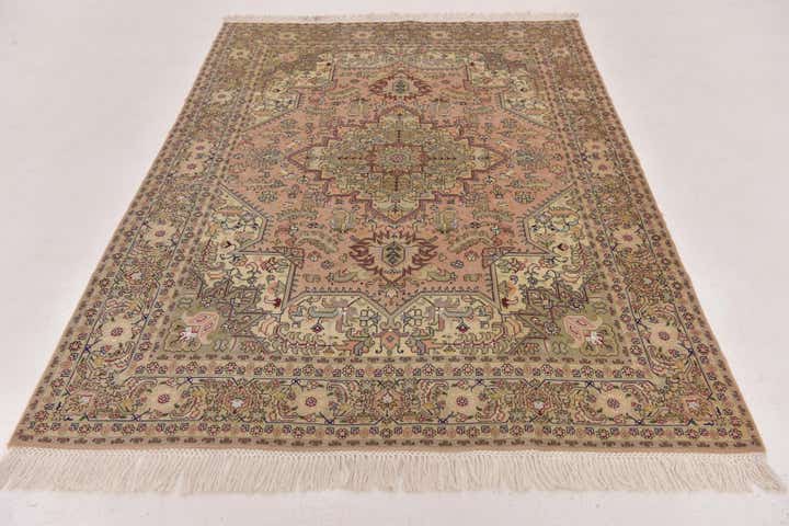5' x 6' 10 Hand Knotted Tabriz Persian Rug
