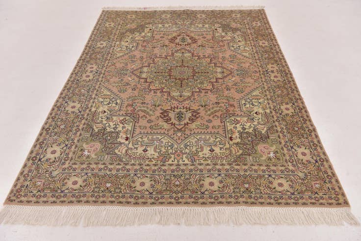 Detail image of 5' x 6' 10 Hand Knotted Tabriz Persian Rug