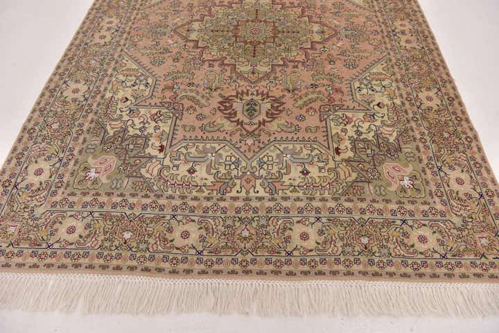 5' x 6' 10 Hand Knotted Tabriz Persian Rug