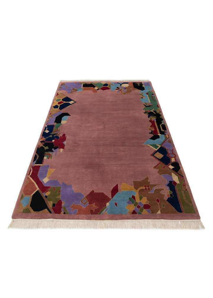 5' 9 x 8' Hand Knotted Tibet Wool Rug