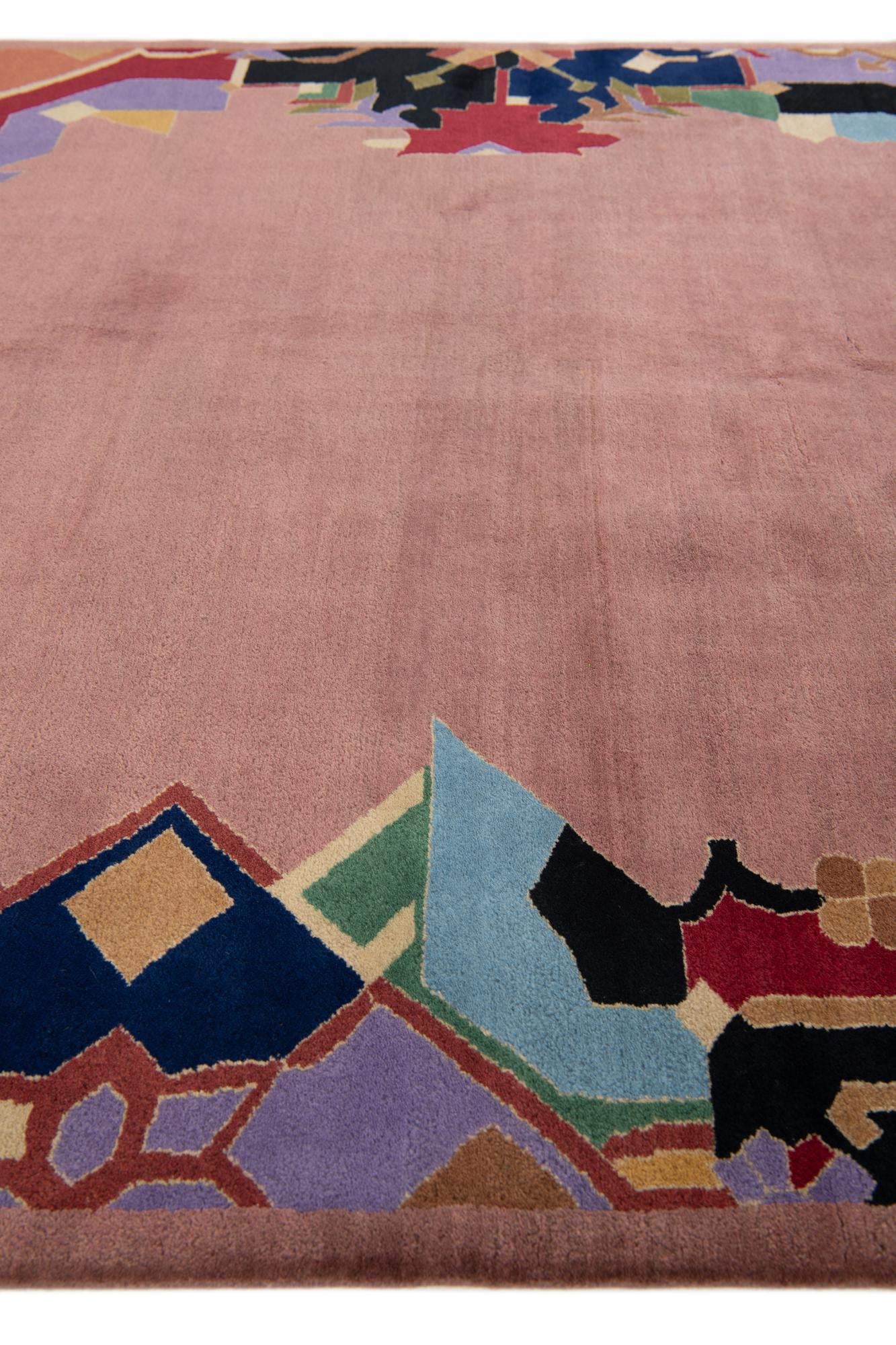 5' 9 x 8' Hand Knotted Tibet Wool Rug