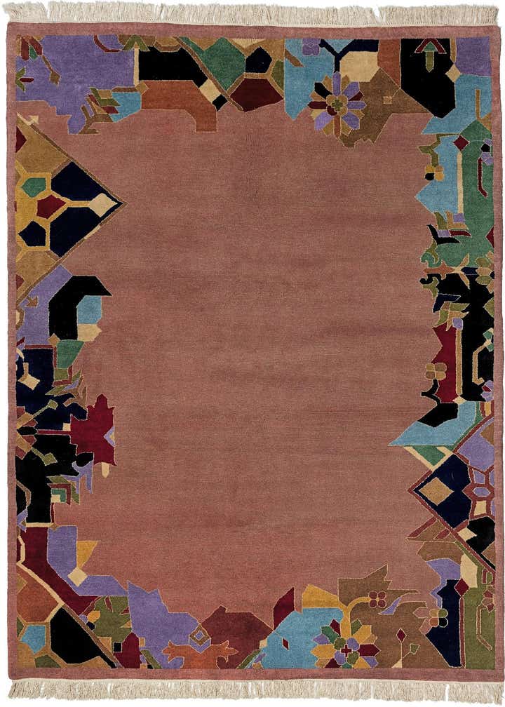 5' 9 x 8' Hand Knotted Tibet Wool Rug