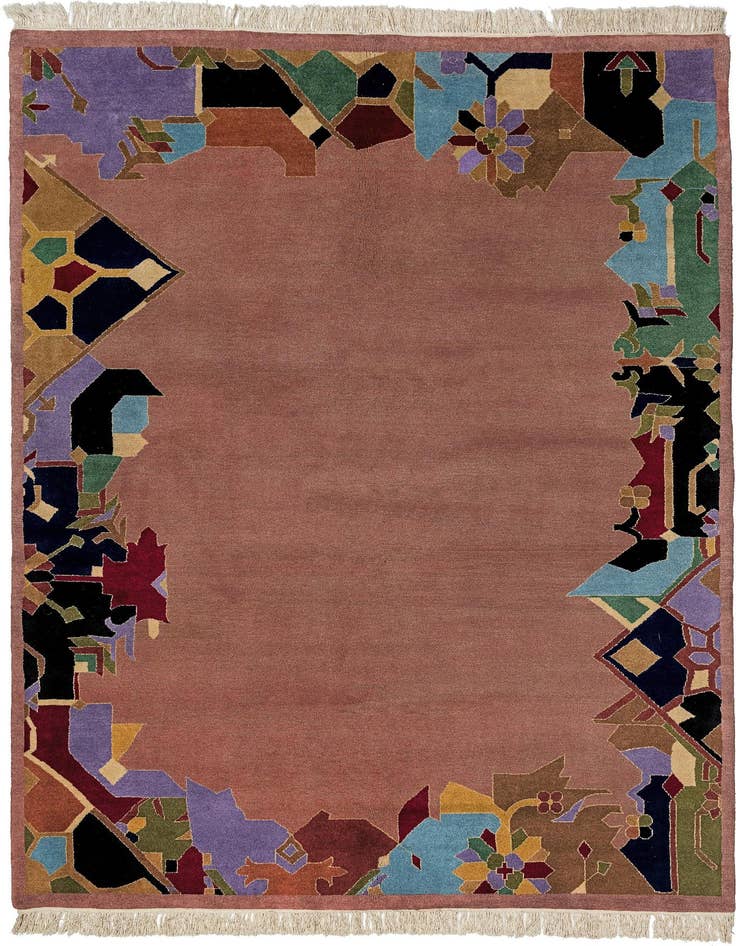 Detail image of 5' 9 x 8' Hand Knotted Tibet Wool Rug