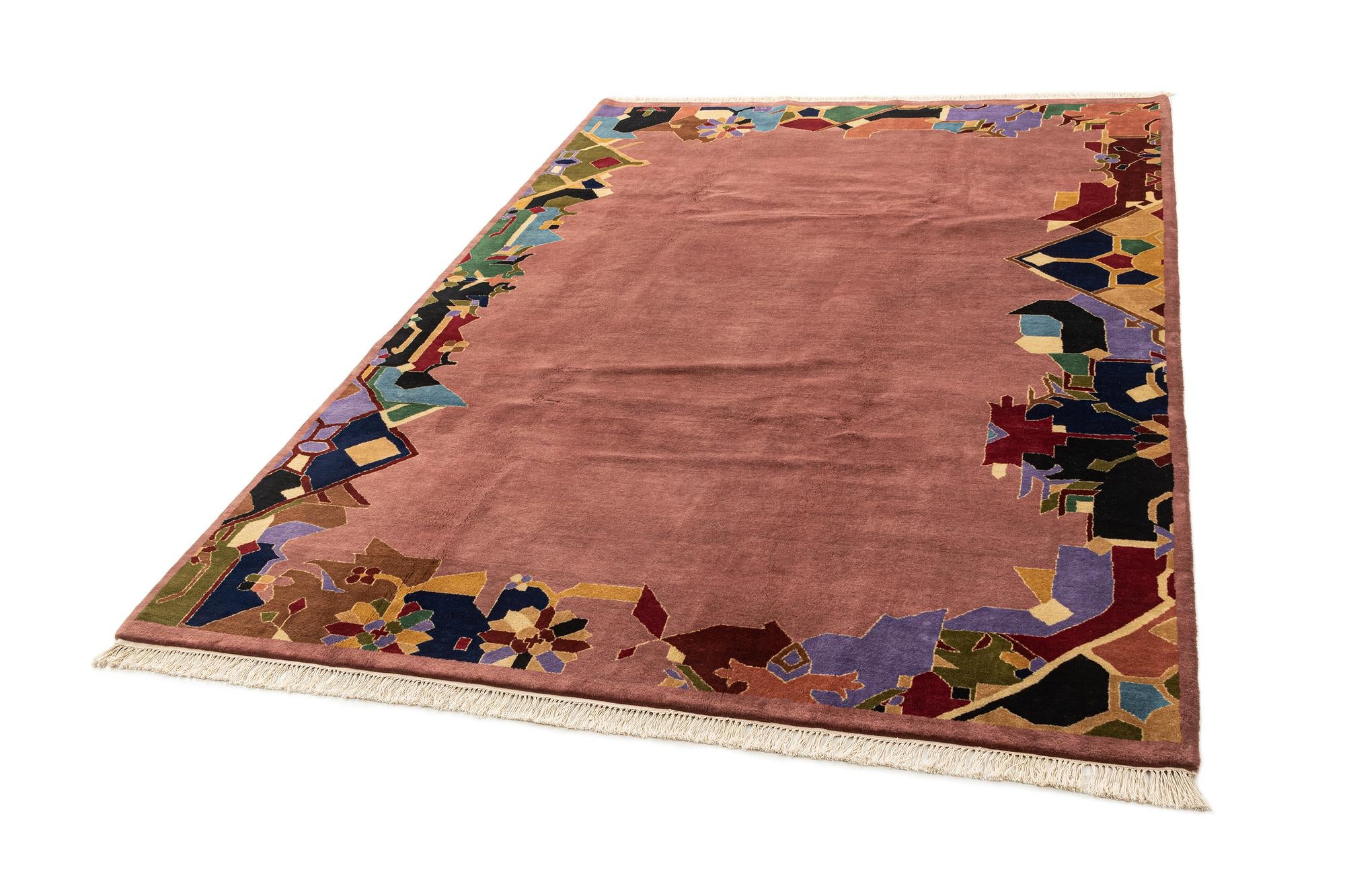 6' 8 x 10' Hand Knotted Tibet Wool Rug