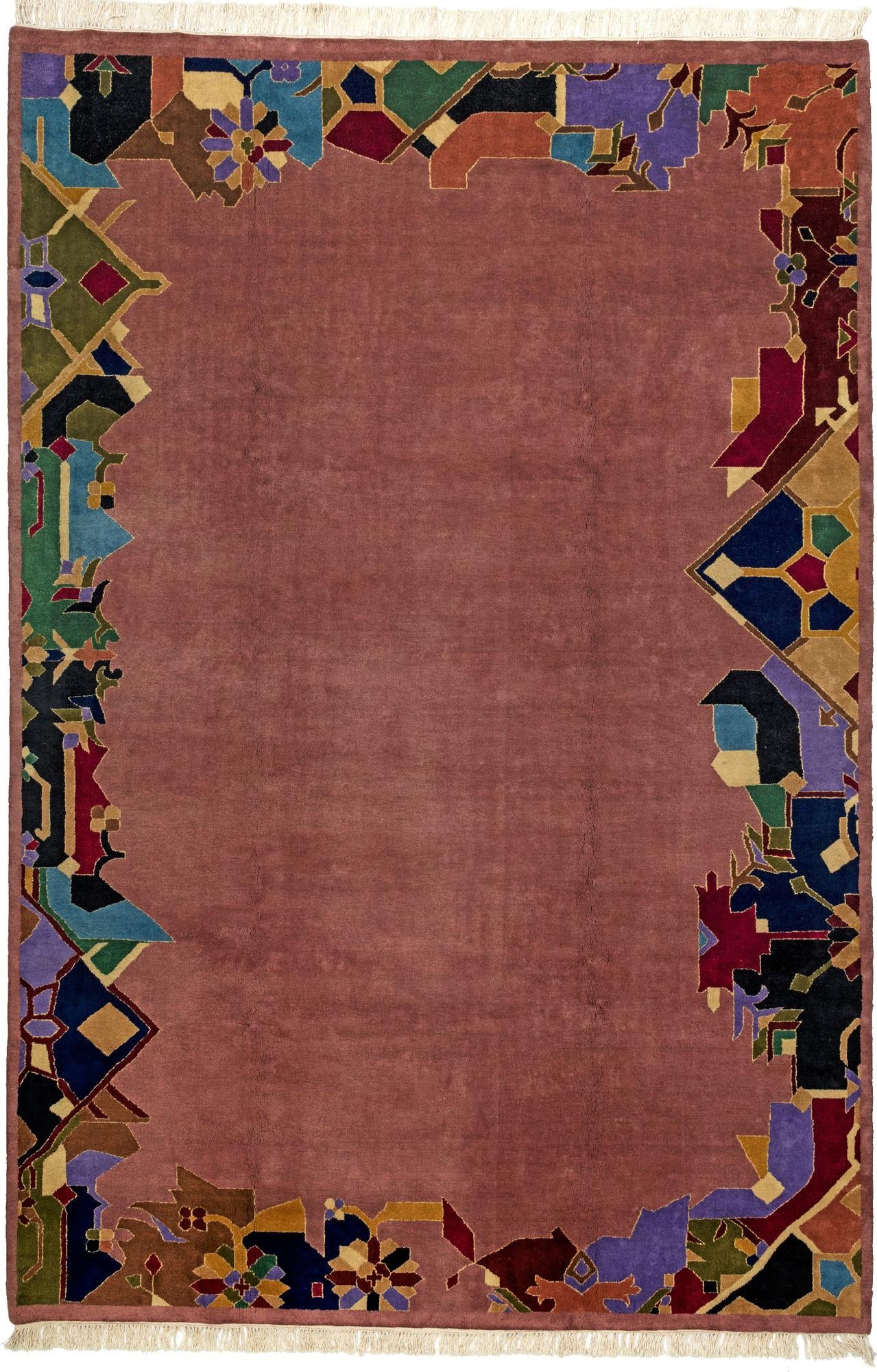 6' 8 x 10' Hand Knotted Tibet Wool Rug