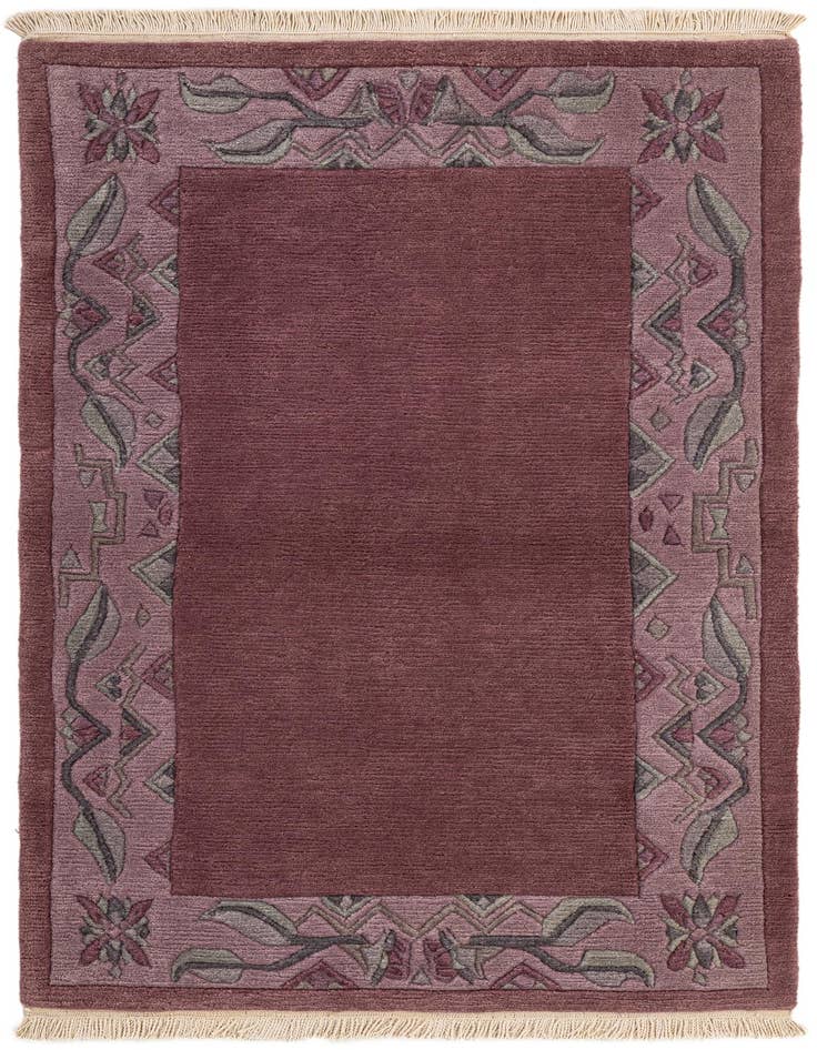 Detail image of 3' 2 x 5' 3 Hand Knotted Tibet Wool Rug
