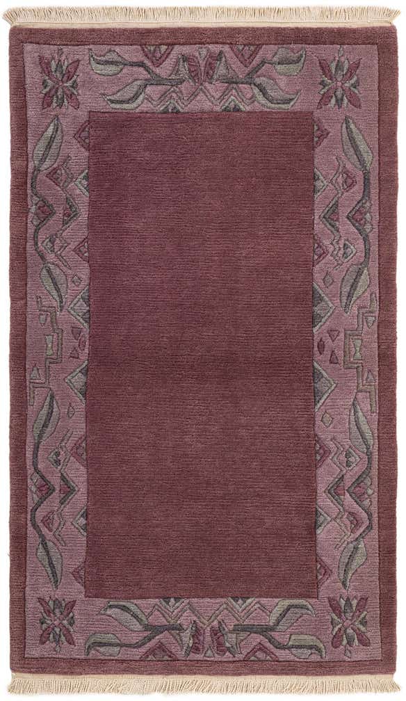 3' 2 x 5' 3 Hand Knotted Tibet Wool Rug