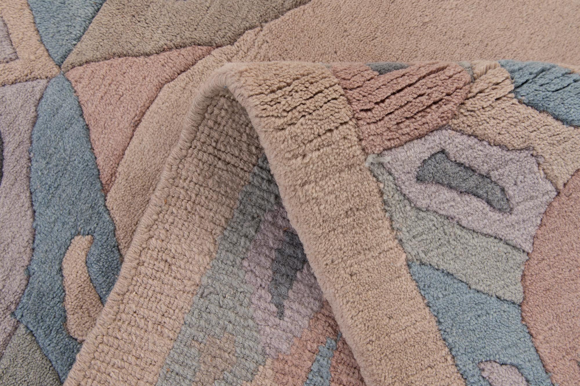 5' 9 x 7' 11 Hand Knotted Tibet Wool Rug