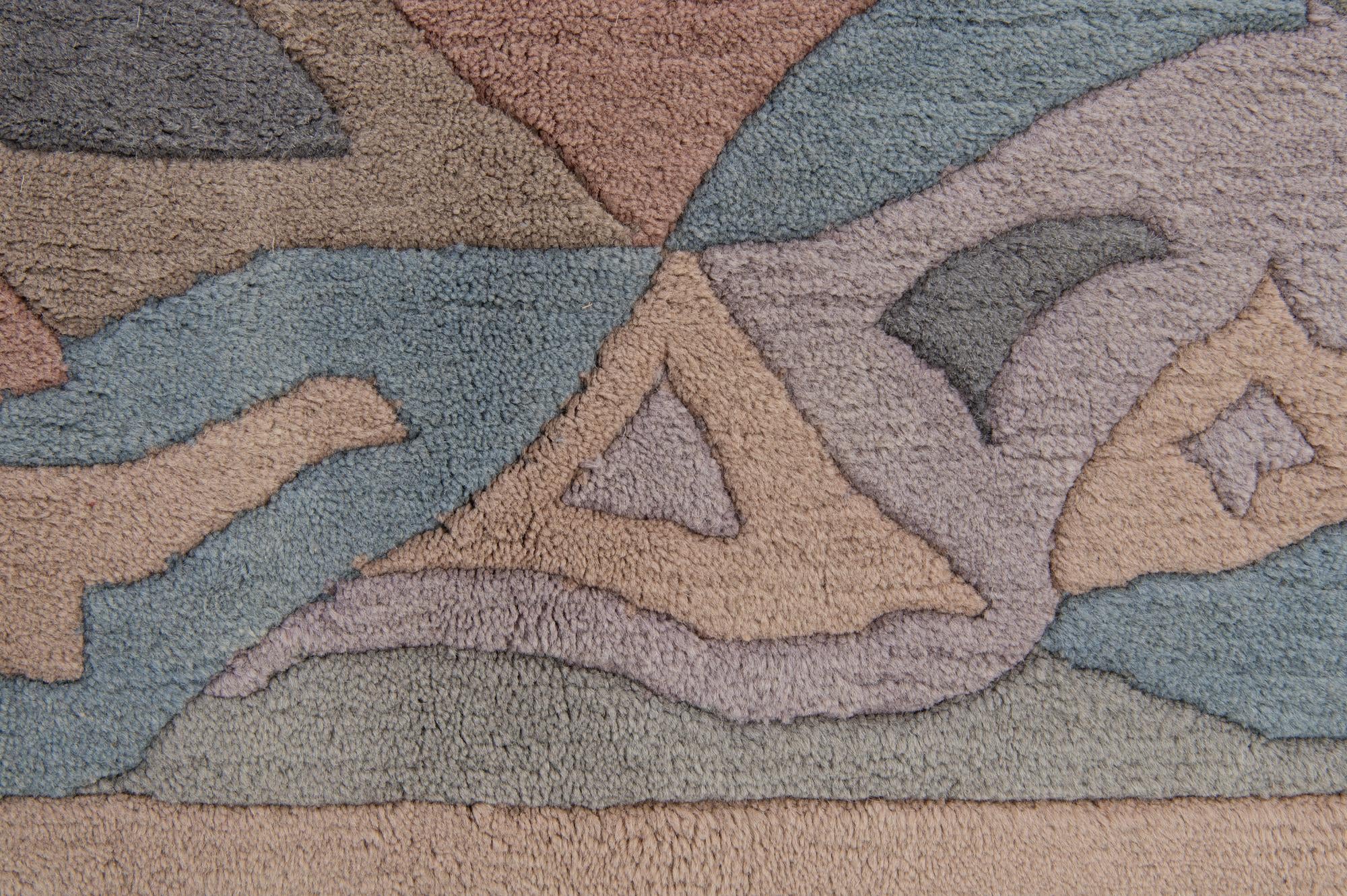 5' 9 x 7' 11 Hand Knotted Tibet Wool Rug