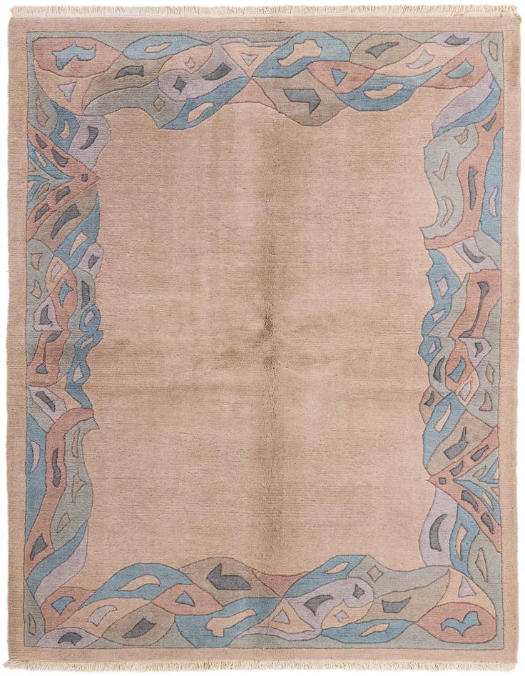 Detail image of 5' 9 x 7' 11 Hand Knotted Tibet Wool Rug