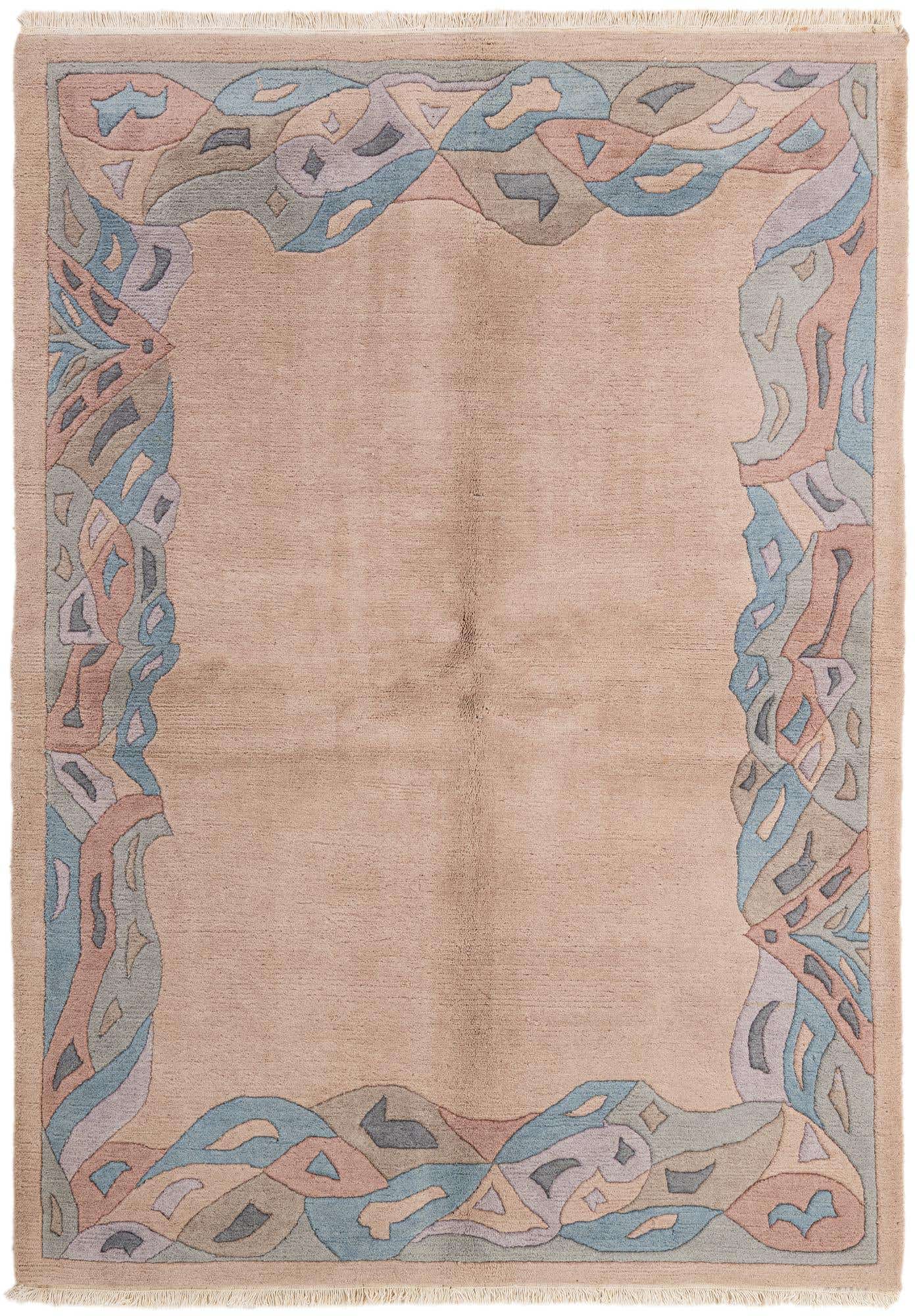 5' 9 x 7' 11 Hand Knotted Tibet Wool Rug