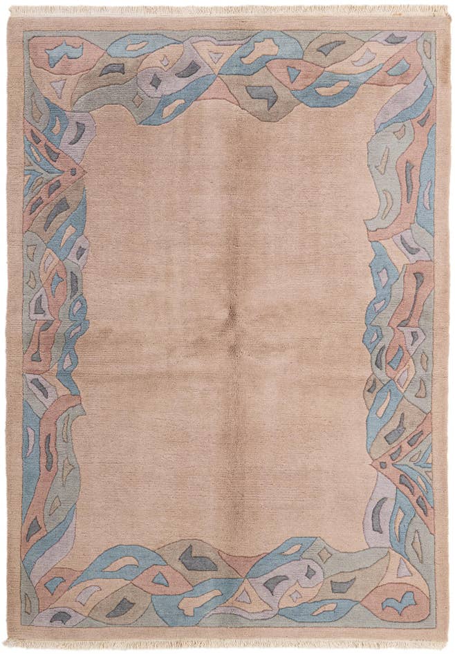 Detail image of 5' 9 x 7' 11 Hand Knotted Tibet Wool Rug