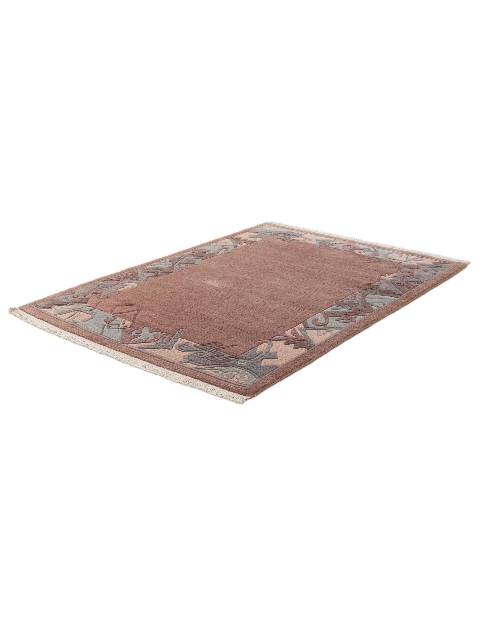 4' 3 x 6' Hand Knotted Tibet Wool Rug