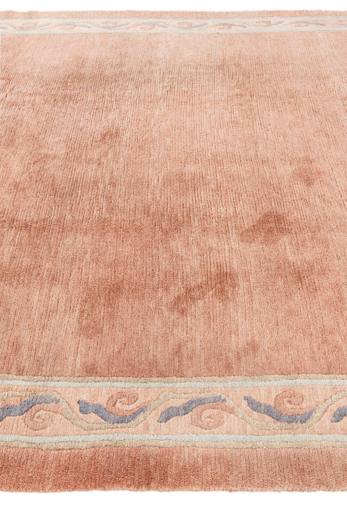 6' 11 x 9' 6 Hand Knotted Tibet Wool Rug