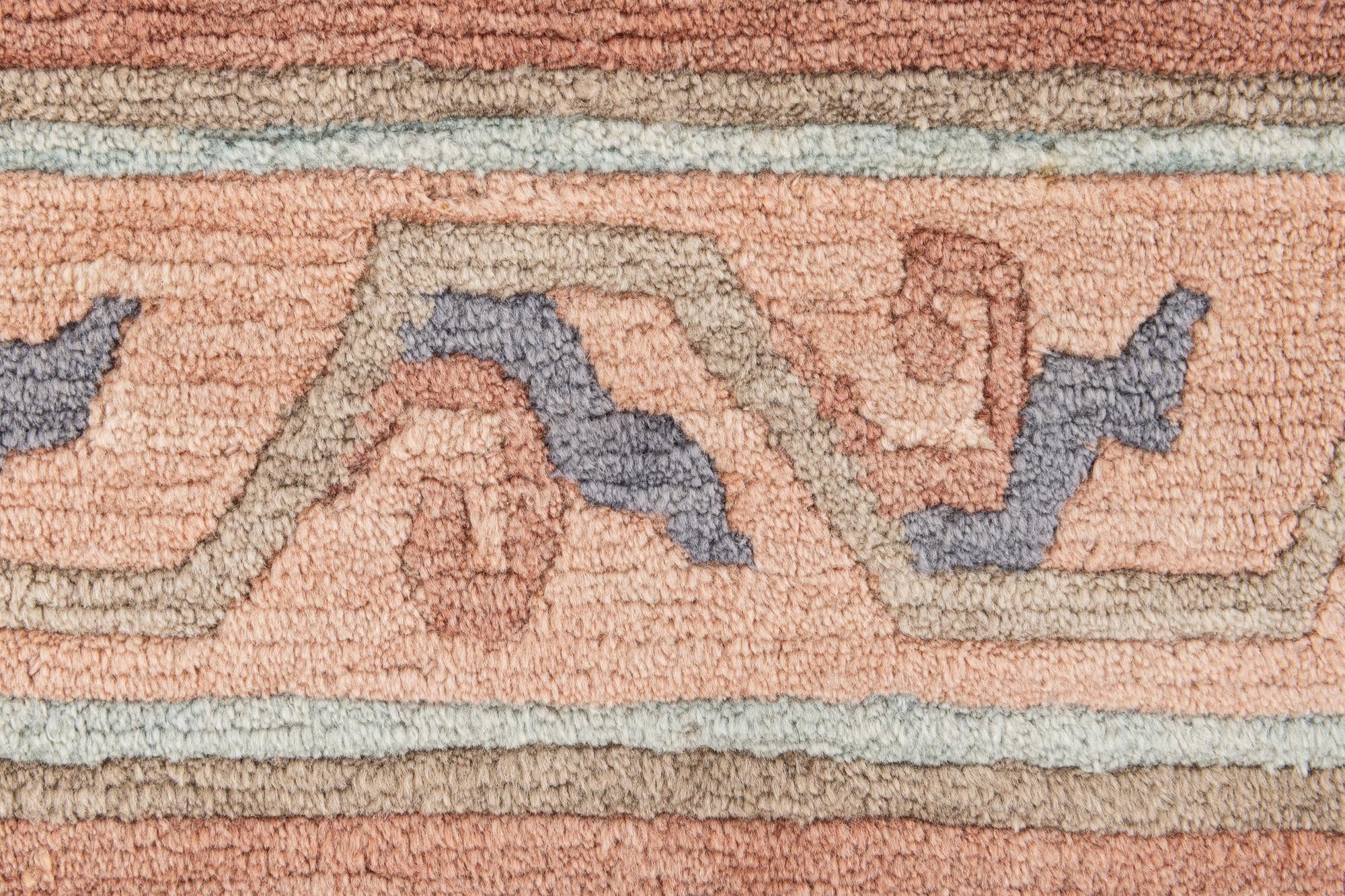 6' 11 x 9' 6 Hand Knotted Tibet Wool Rug