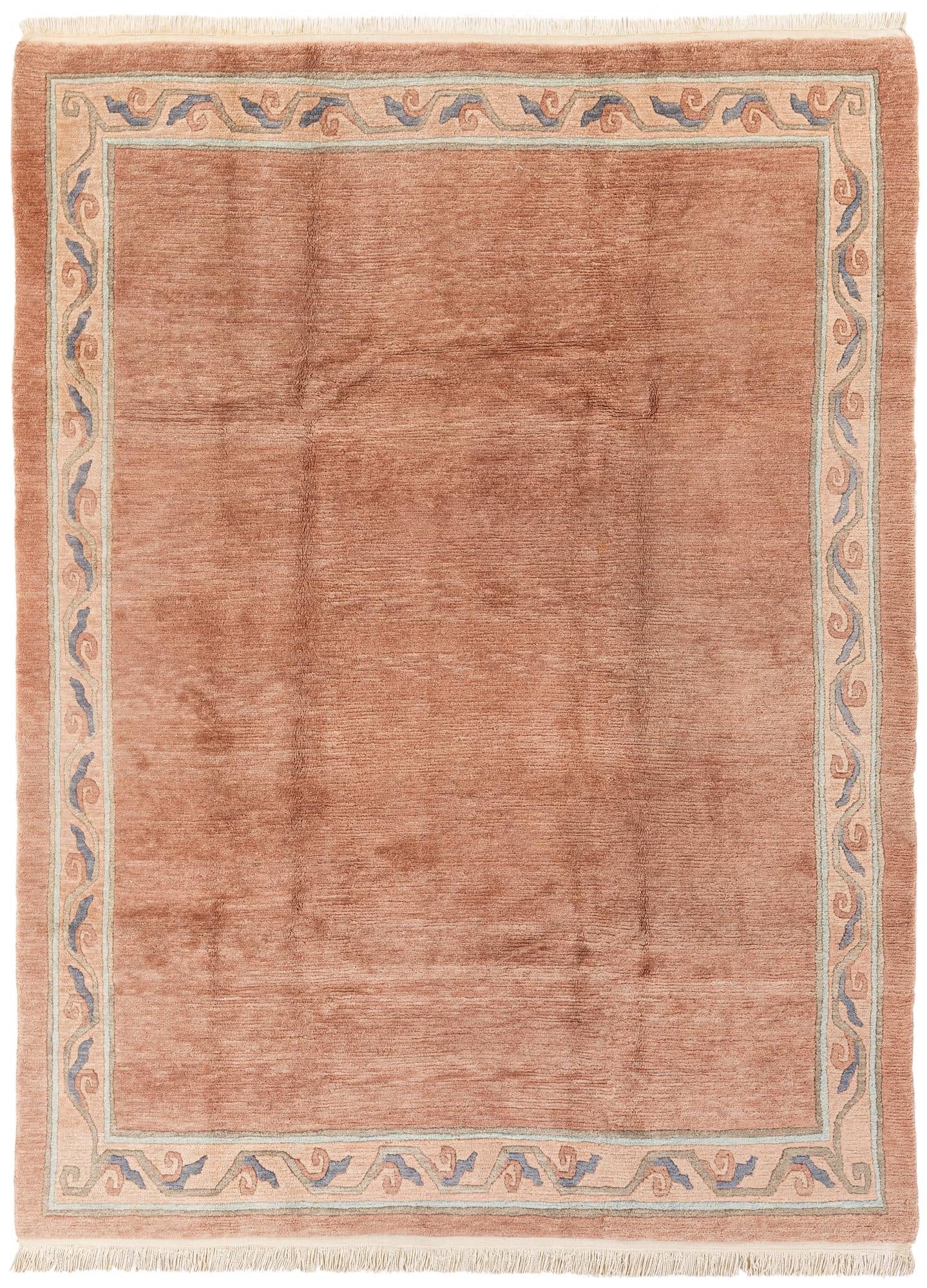 6' 11 x 9' 6 Hand Knotted Tibet Wool Rug