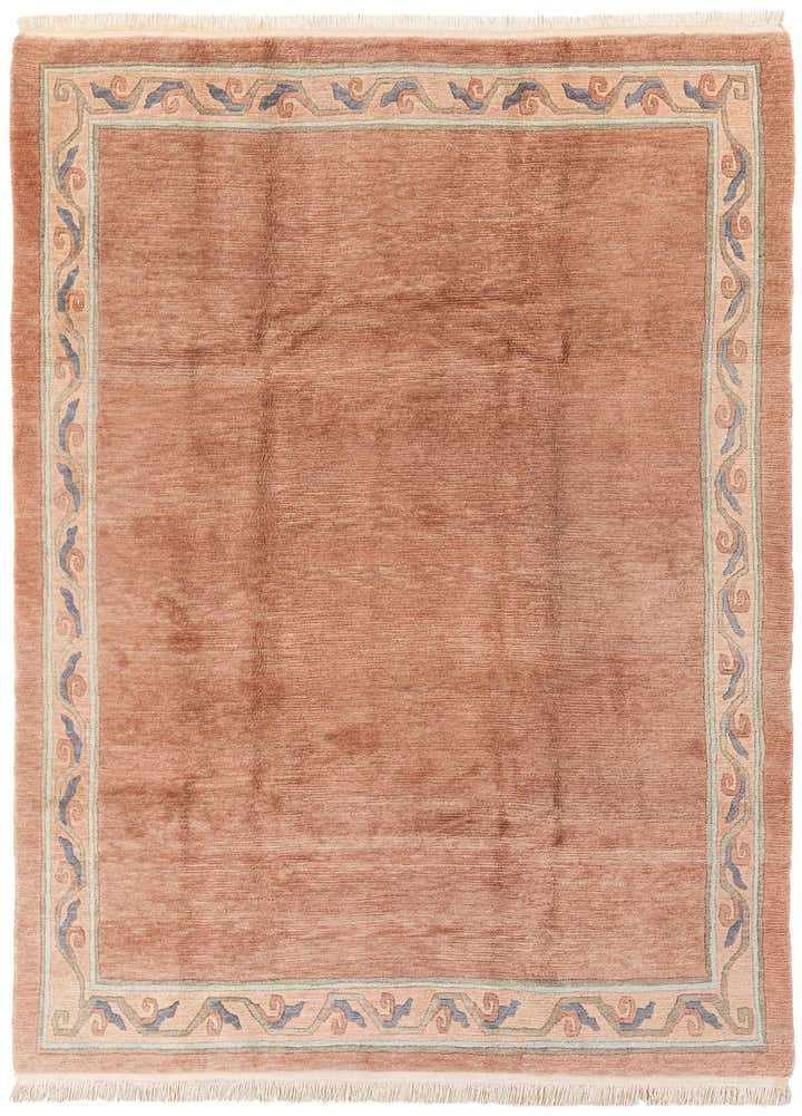 6' 11 x 9' 6 Hand Knotted Tibet Wool Rug