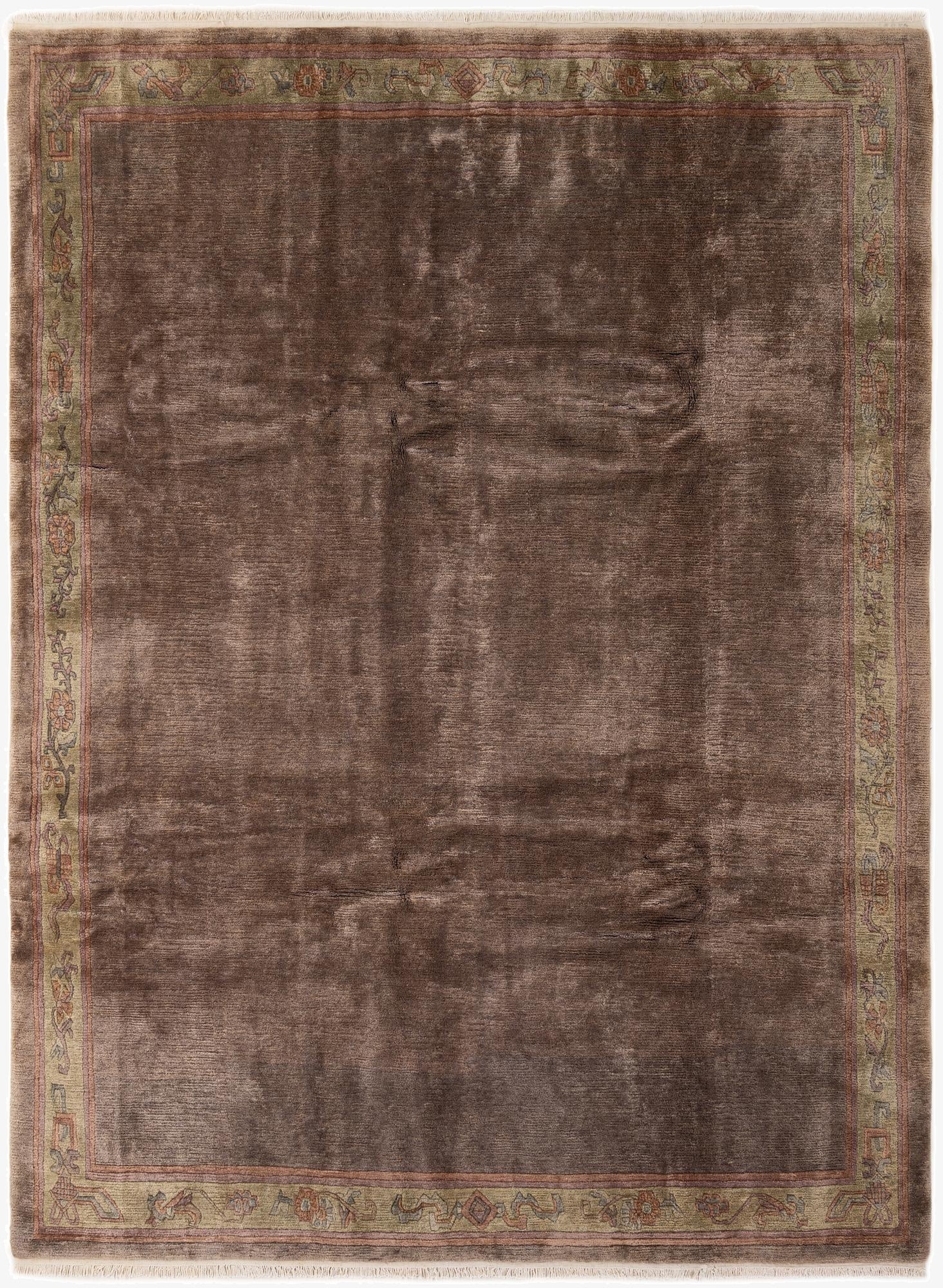 8' x 10' 11  Hand Knotted Tibet Wool Rug