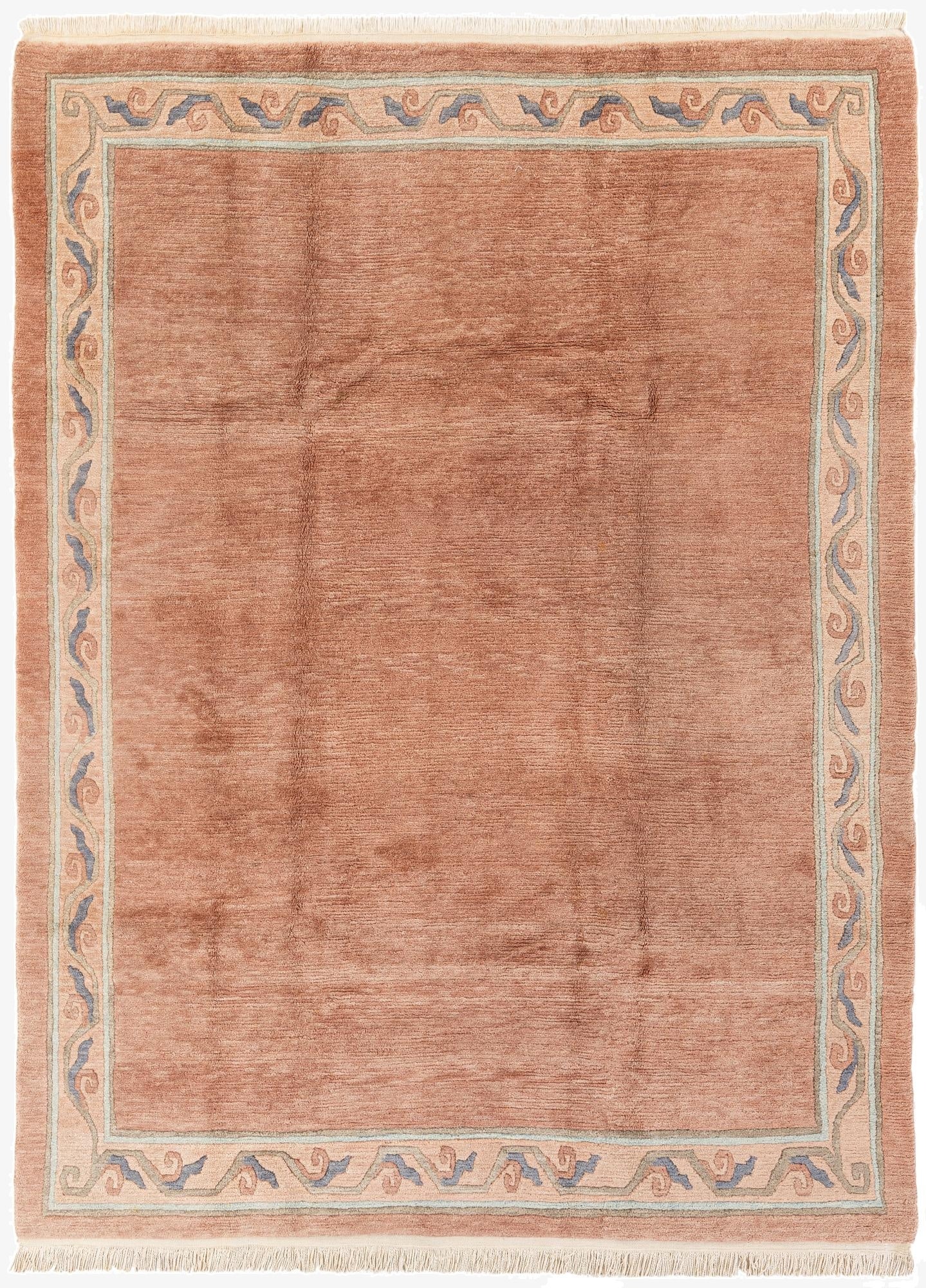 6' 11 x 9' 6  Hand Knotted Tibet Wool Rug