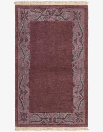 3' 2 x 5' 3 Hand Knotted Tibet Wool Rug