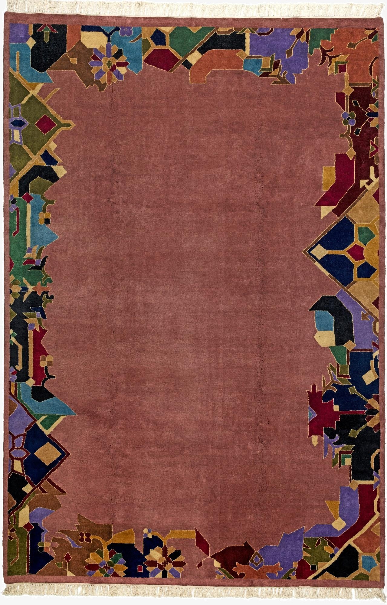 6' 8 x 10'  Hand Knotted Tibet Wool Rug