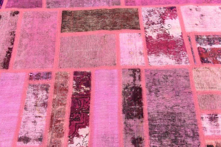 Detail image of 6' x 7' 9 Hand Knotted Ultra Vintage Persian Wool Rug