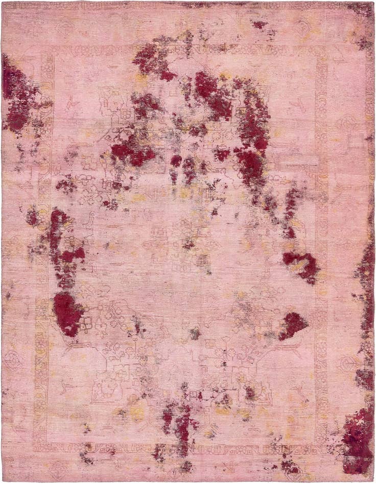 Detail image of 6' x 9' Hand Knotted Ultra Vintage Persian Wool Rug