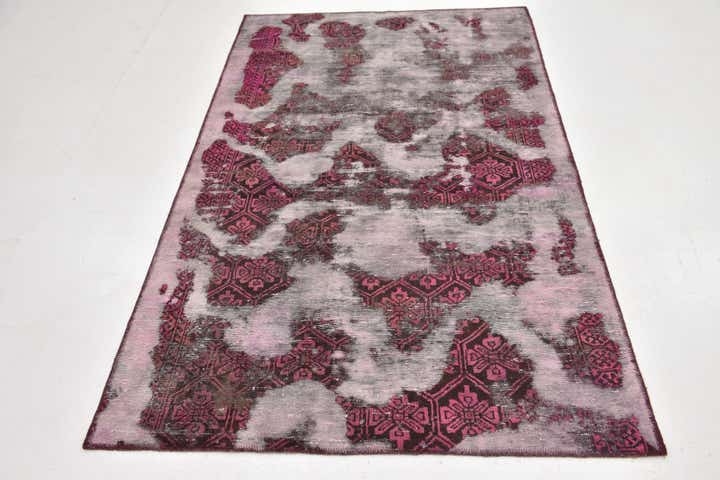 4' x 6' 9 Hand Knotted Ultra Vintage Persian Wool Rug