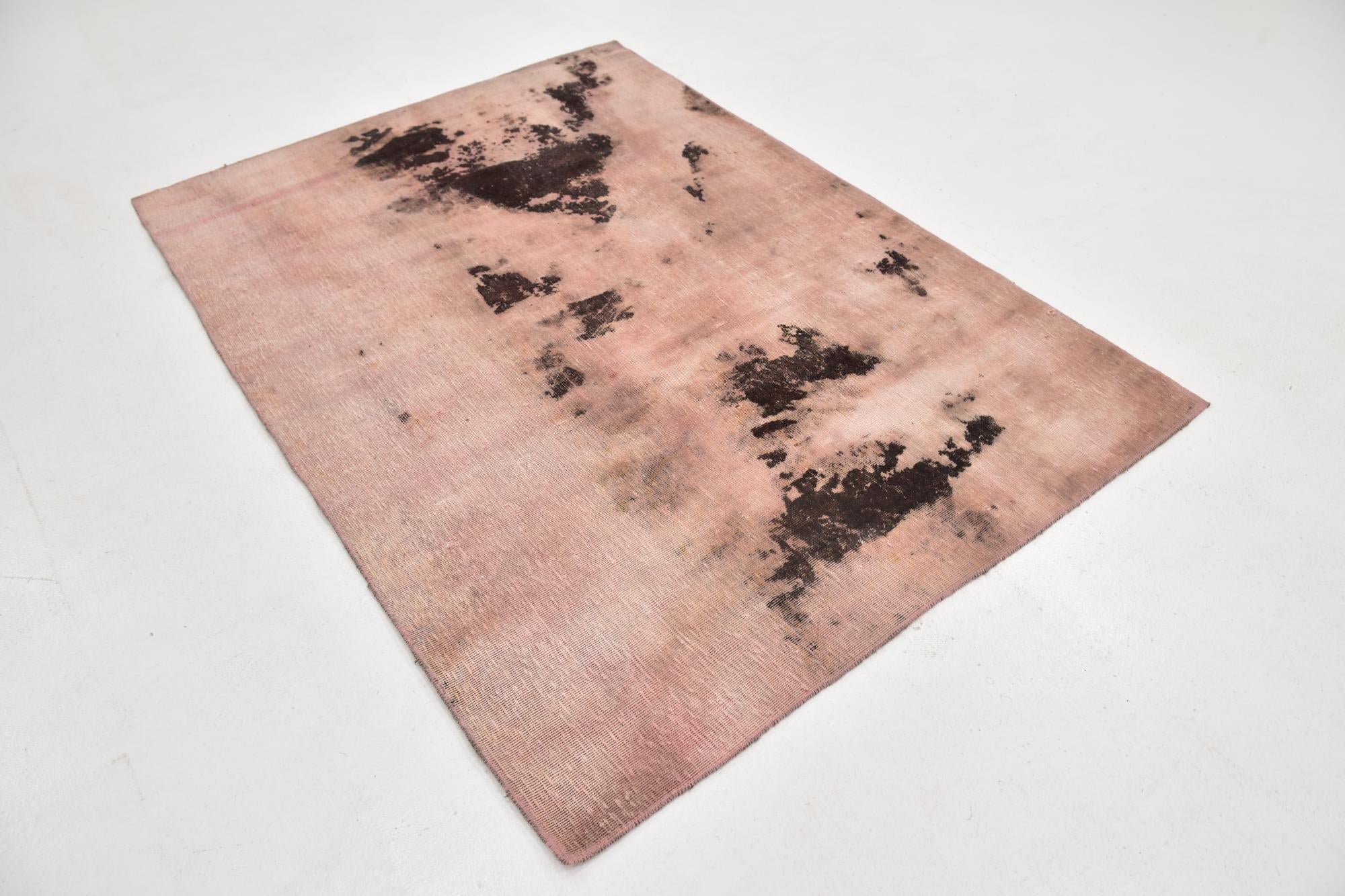 4' 10 x 6' 9 Hand Knotted Ultra Vintage Persian Wool Rug