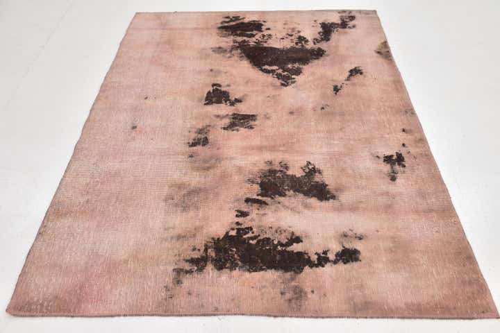 4' 10 x 6' 9 Hand Knotted Ultra Vintage Persian Wool Rug