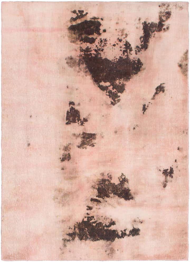4' 10 x 6' 9 Hand Knotted Ultra Vintage Persian Wool Rug