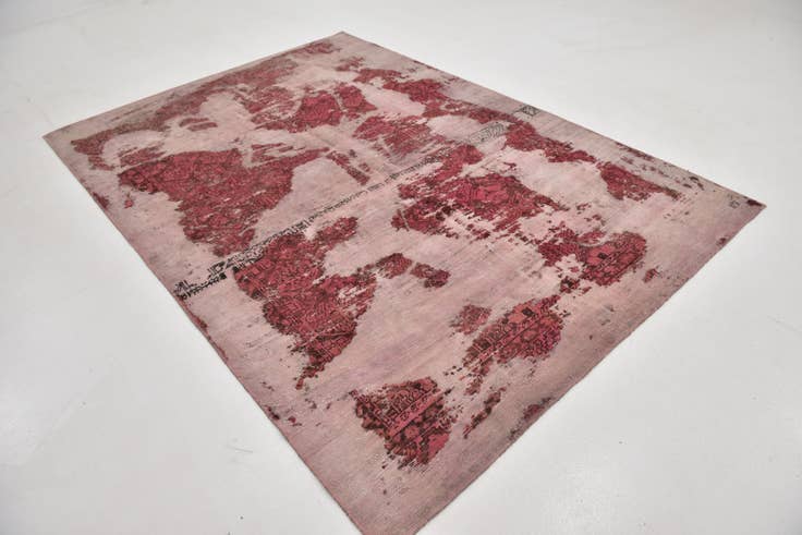 Detail image of 6' 5 x 9' 2 Hand Knotted Ultra Vintage Persian Wool Rug