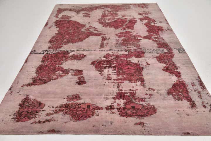6' 5 x 9' 2 Hand Knotted Ultra Vintage Persian Wool Rug