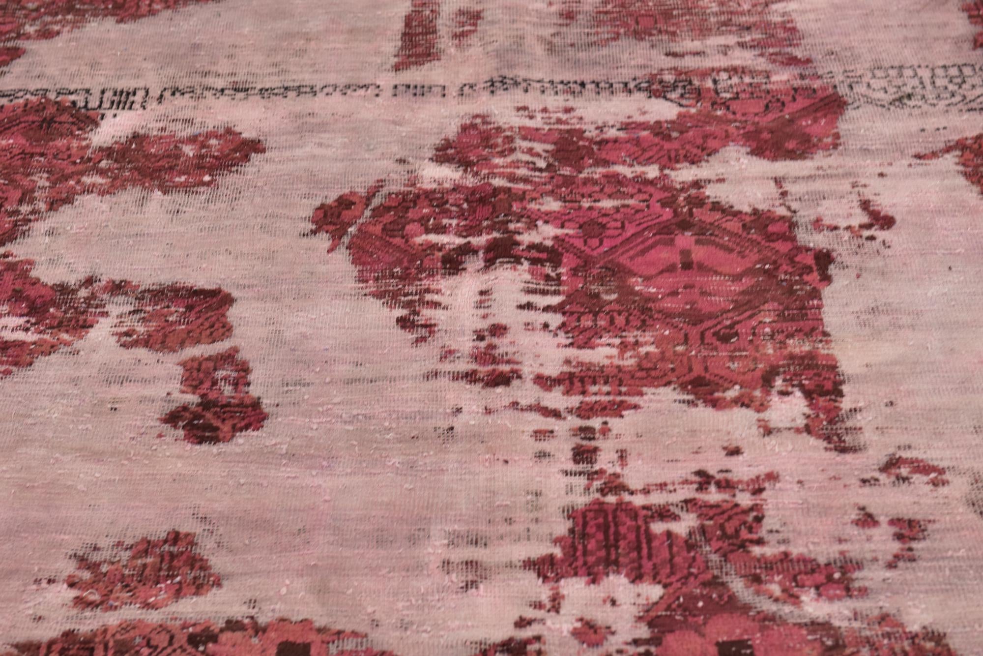 6' 5 x 9' 2 Hand Knotted Ultra Vintage Persian Wool Rug