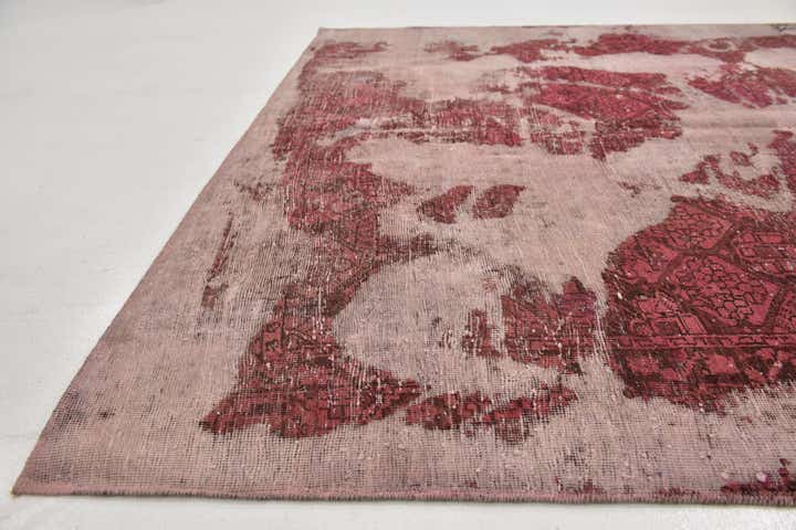 6' 5 x 9' 2 Hand Knotted Ultra Vintage Persian Wool Rug