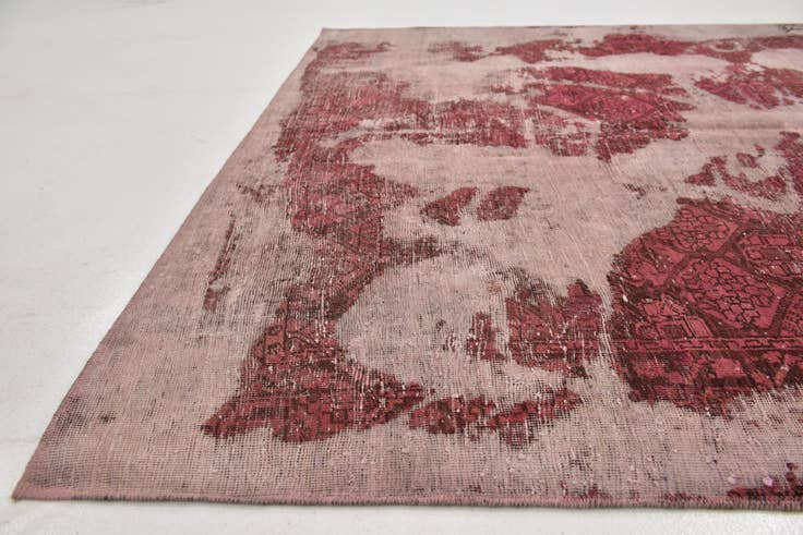 Detail image of 6' 5 x 9' 2 Hand Knotted Ultra Vintage Persian Wool Rug