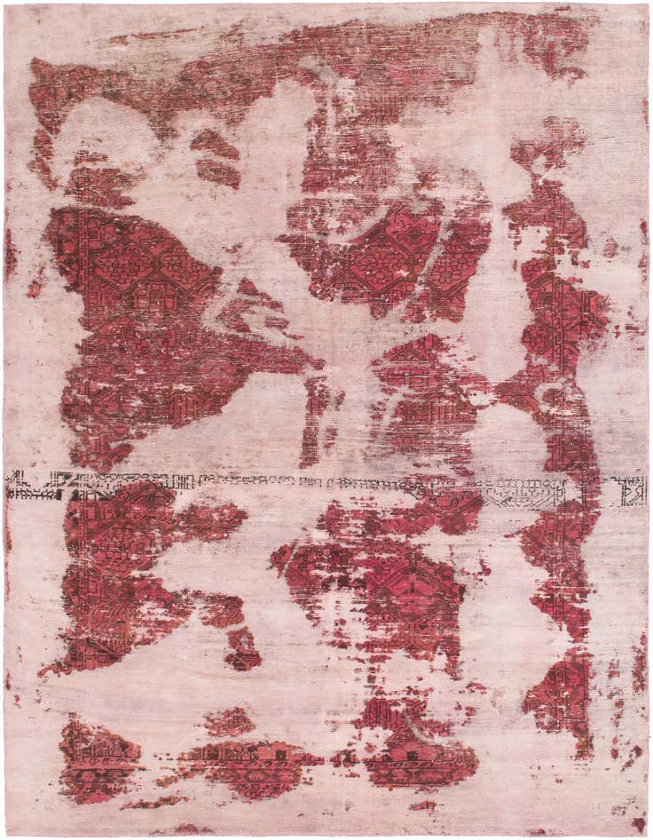 Detail image of 6' 5 x 9' 2 Hand Knotted Ultra Vintage Persian Wool Rug