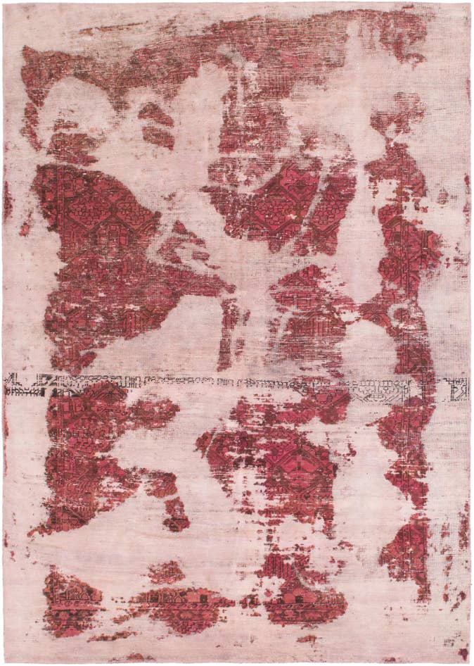 Detail image of 6' 5 x 9' 2 Hand Knotted Ultra Vintage Persian Wool Rug