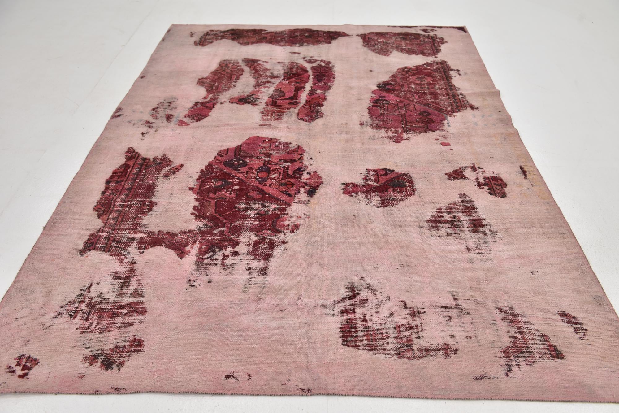 6' x 8' 5 Hand Knotted Ultra Vintage Persian Wool Rug