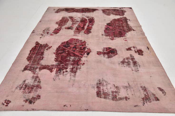 Detail image of 6' x 8' 5 Hand Knotted Ultra Vintage Persian Wool Rug